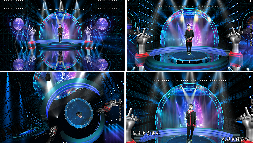 绣歌虚拟演播蓝背拍摄系统功能