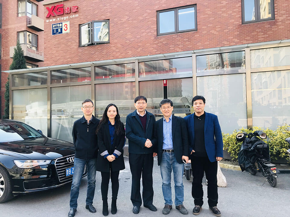 韩国总裁参观绣歌软件.